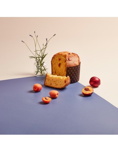 Panettone artigianale Pesca, Albicocca e Lavanda 1000g