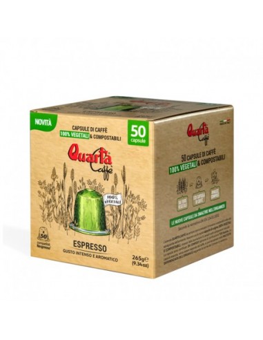 Cap Quarta Caffè 100% vegetarian and compostable (50 Cap)