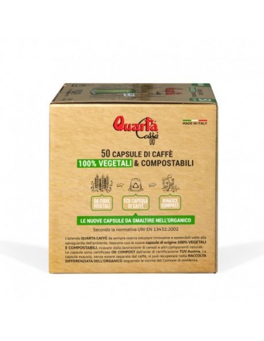 Cap Quarta Caffè 100% vegetarisch und kompostierbar (200 Cap)