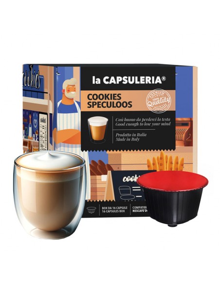 Cap Cookie Speculoos "Biscuit Belge" - compatible Nescafé Dolce Gusto
