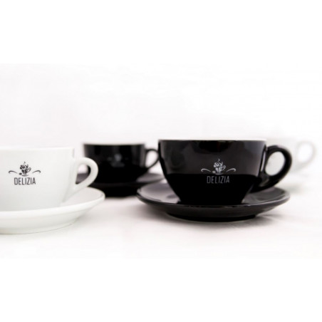 Tazze Latte DELIZIA nere 300cc