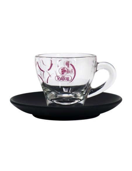 Espresso Tassen aus Glas Portioli Caffè 80cc