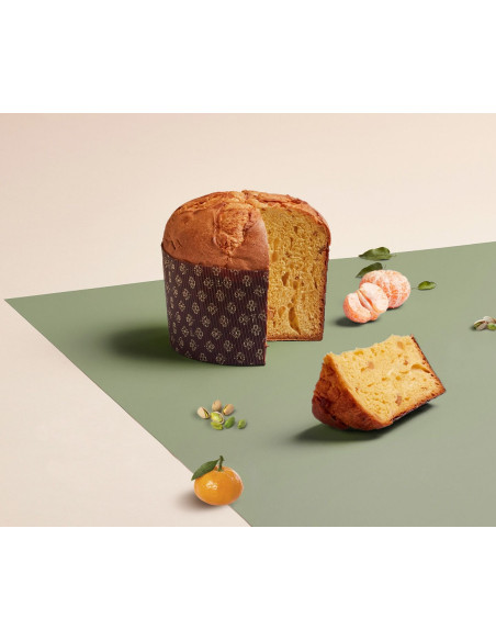Panettone artigianale Pistacchio e Mandarino 1000g