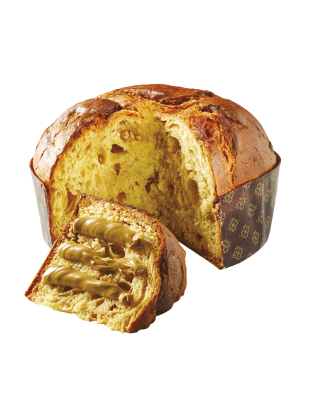 Panettone al Pistacchio con Crema al Pistacchio da spalmare 500g