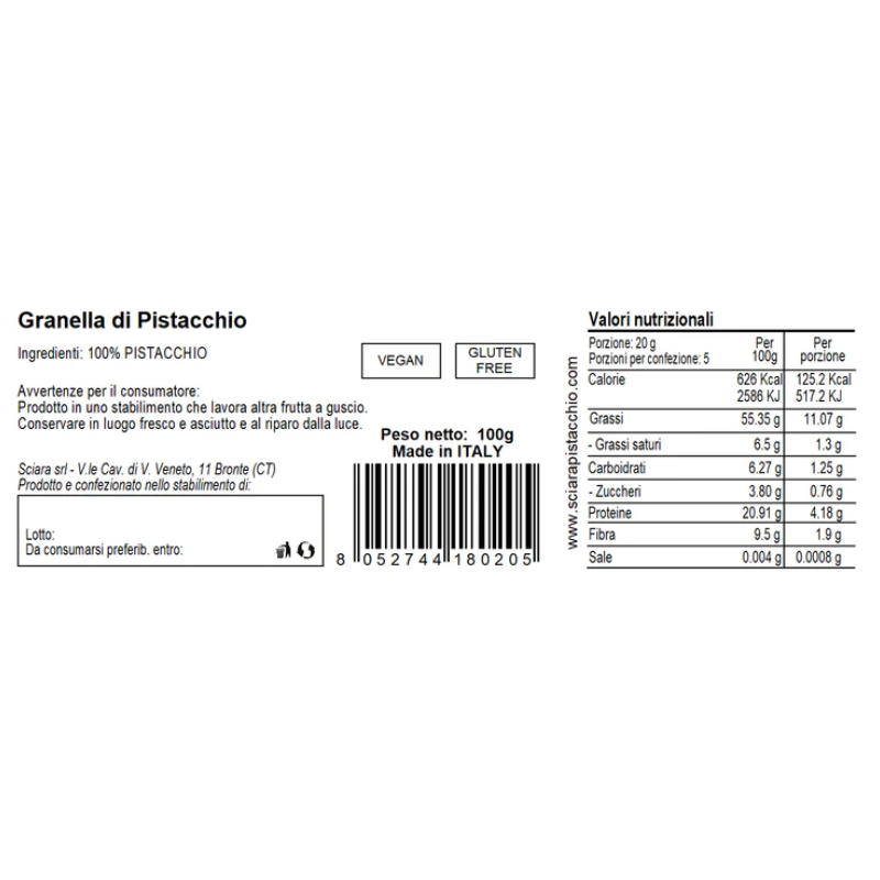 Granella di Pistacchio 100g